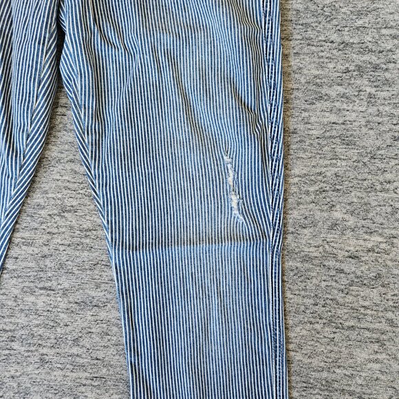 Mother Women's The Vamp Skinny Jean On the Road Destroy Railroad Stripe Size 28 - Picture 5 of 16